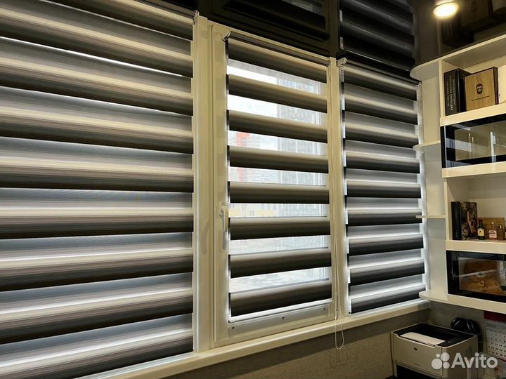 Рулонные шторы день-ночь