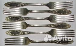 Вилки столовые, мнц, 6 шт. СССР, Патина