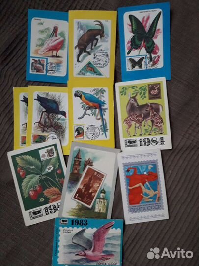 Календарики СССР 70-80х годов