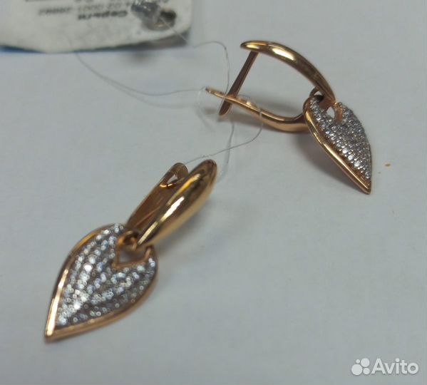 Золотые серьги 585 пробы