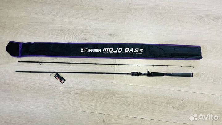 Кастинговый спиннинг mojo bass B712MH 213cm