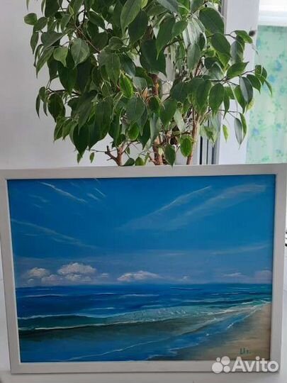 Картина маслом.Море