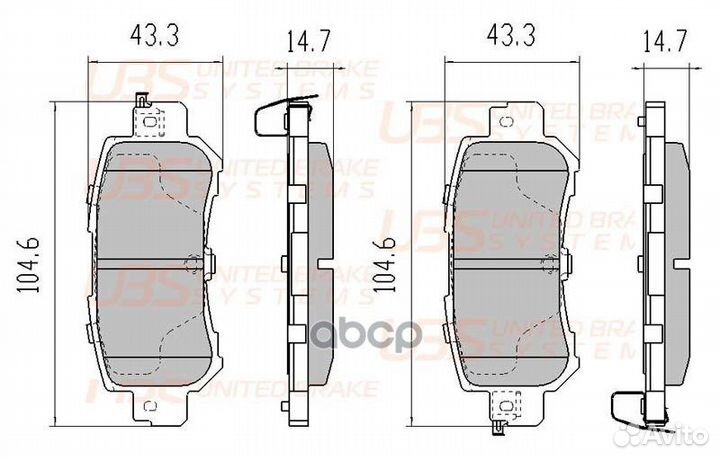 Премиум тормозные колодки для mazda CX-5 11- за