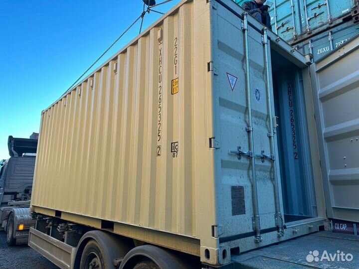 Контейнер 20 футов бежевый новый