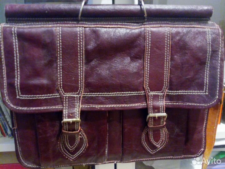 Мужской кожаный портфель