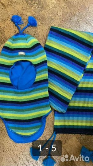 2в1-Шапка шлем+шарф весна-осень фирмы Lenne