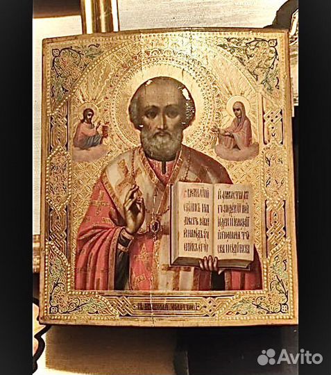 Старинная икона николай чудотворец