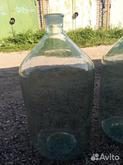 Бутыль стеклянная 20 литров и 10 литров