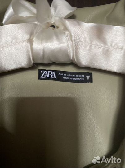 Рубашка из экокожи Zara