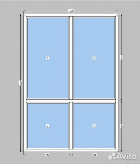 Окно пластиковое пвх б/у