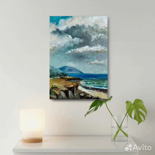 Картина маслом море пейзаж