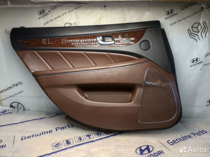 Обшивка двери левая задняя Equus RL13 коричневая