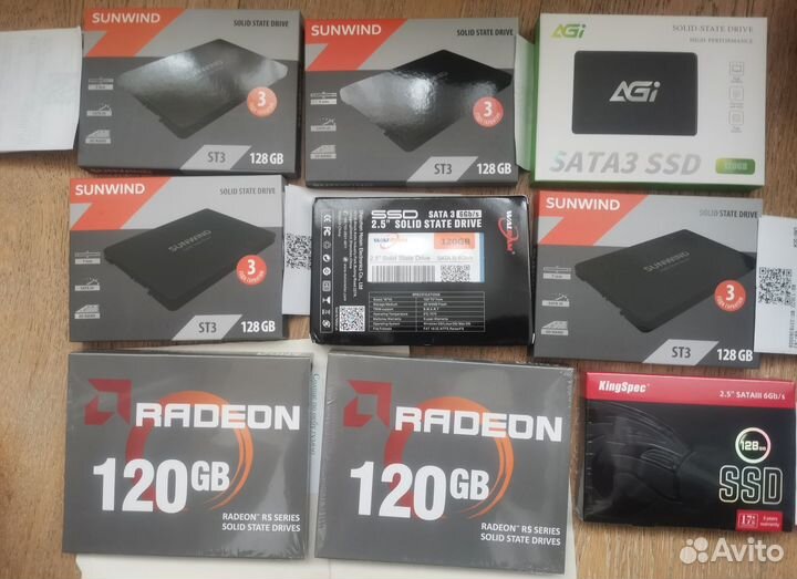 SSD 120 256 и 512 гб. Новые