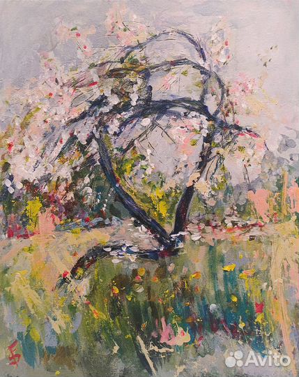 Картина акрилом на холсте