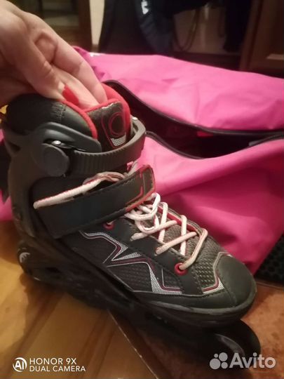 Детские ролики и защита 32 35