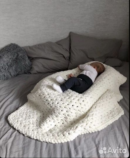 Плед из alize puffy