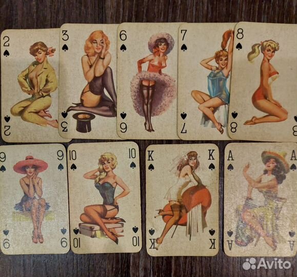 Игральные карты Пин ап. Винтаж