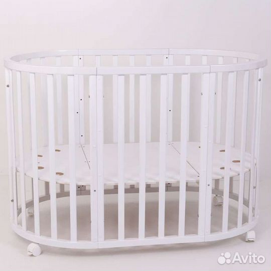 Детская кроватка-трансформер с матрасом