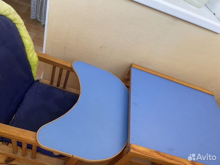 Стульчик для кормления трансформер деревянный