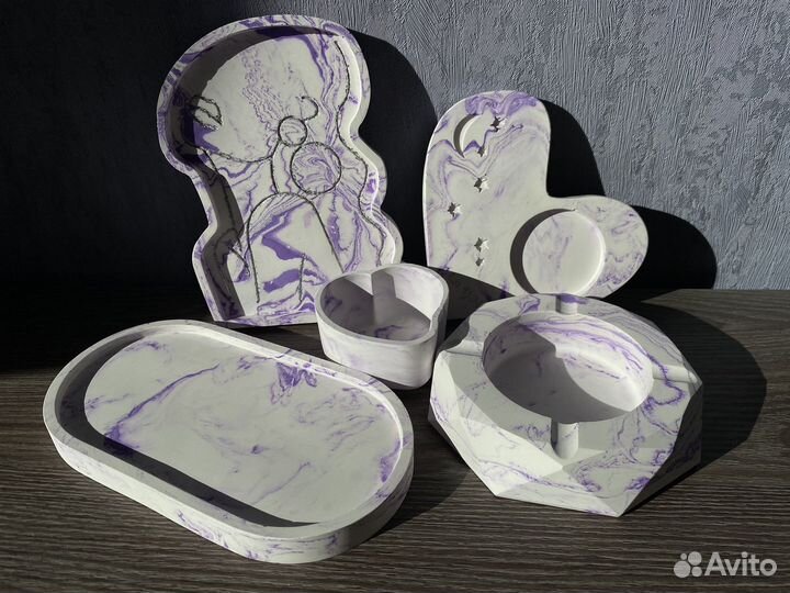 Изделия из гипса/свечи ручная работа