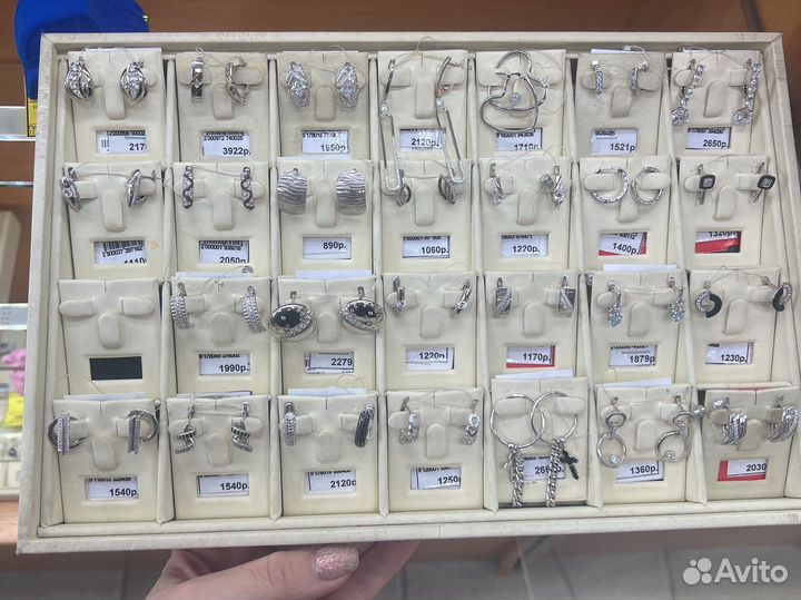 Серьги из серебра