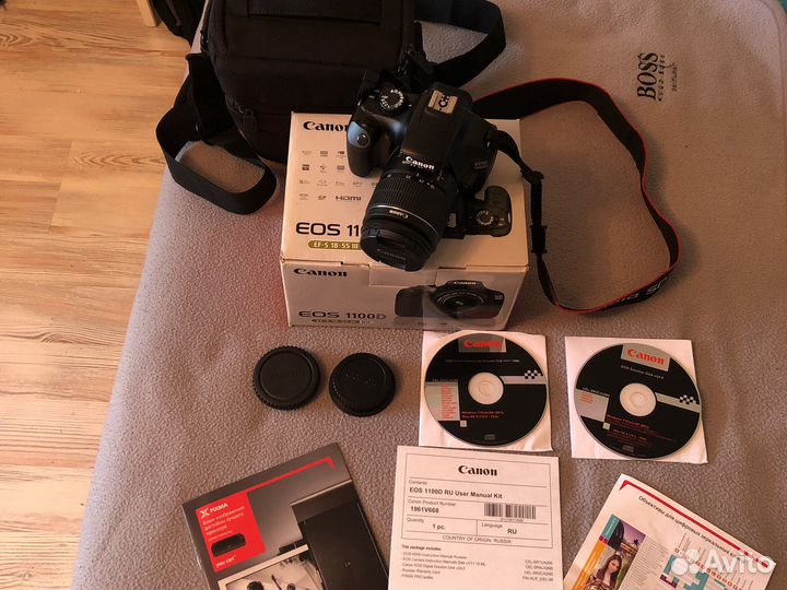 Зеркальный фотоаппарат canon eos 1100d