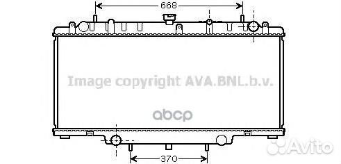 Радиатор охлаждения Nissan Patrol GR V dn2246 Ava