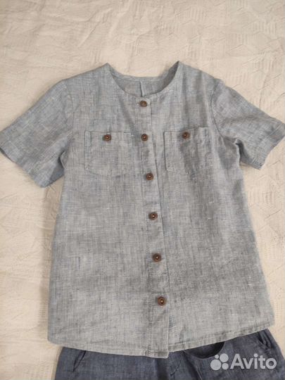 Рубашки из льна и бриджи для мальчика