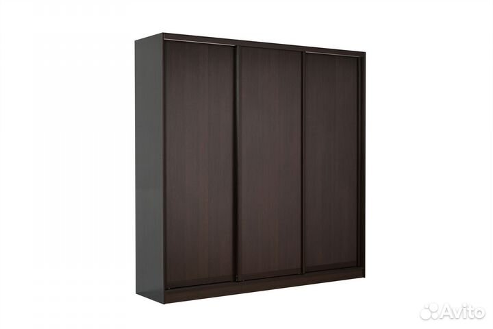 Шкаф-купе 210*58*240 3дв. венге (глухой) профиль
