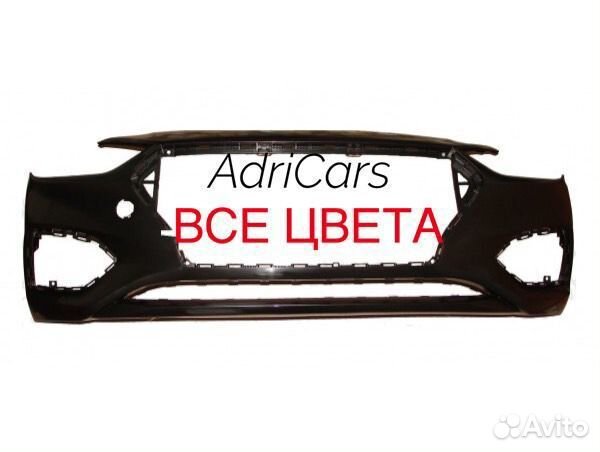 Бампер передний Хундай Соларис 2 некрашеный 2136