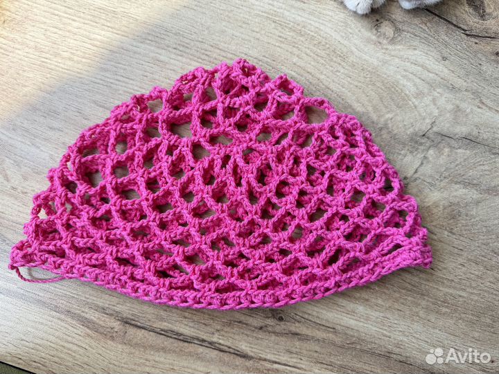 Шапка сетка кроше y2k
