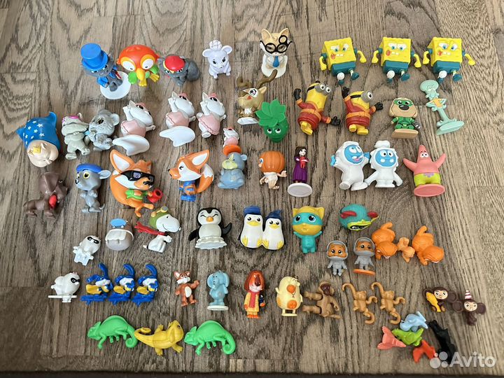 Игрушки из Sweet Box+игрушки с киндеров в подарок