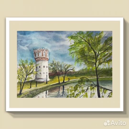 Акварель картина А4