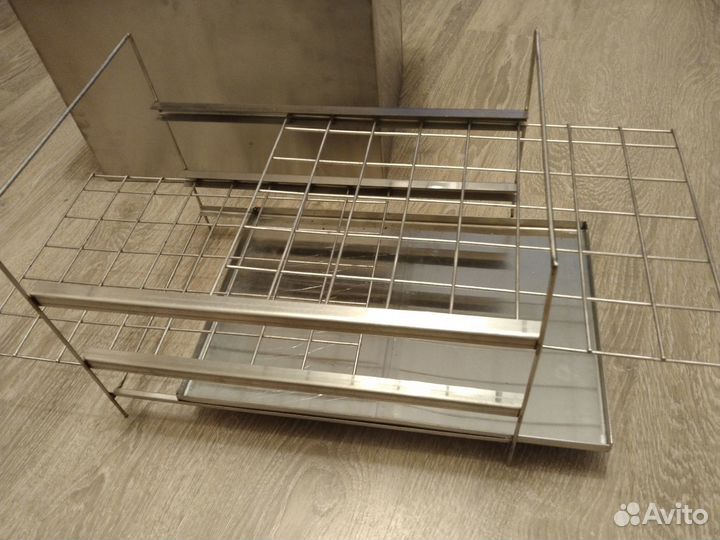 Коптильня для горячего копчения из нержавейки 2 мм