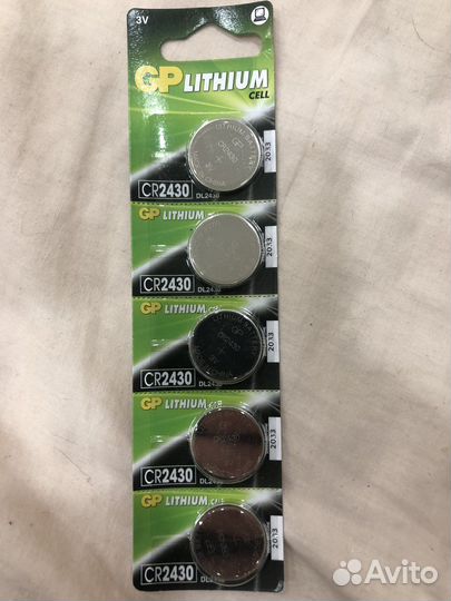 Батарейка литиевая дисковая GP Lithium CR2430