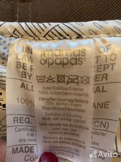 Mamas&papas хлопковый матрас подложка в коляску