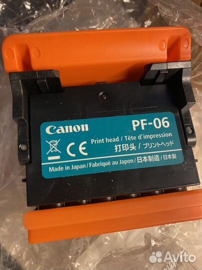 Печатающая головка canon PF-06 б/у под восст