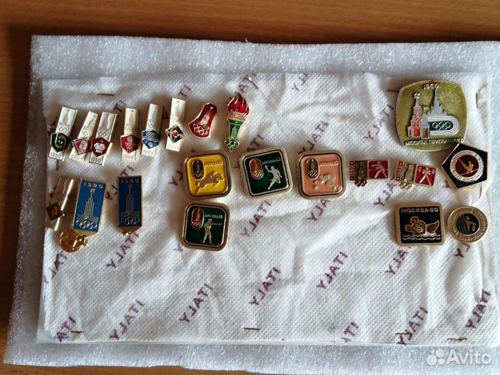 Значки олимпиада 80