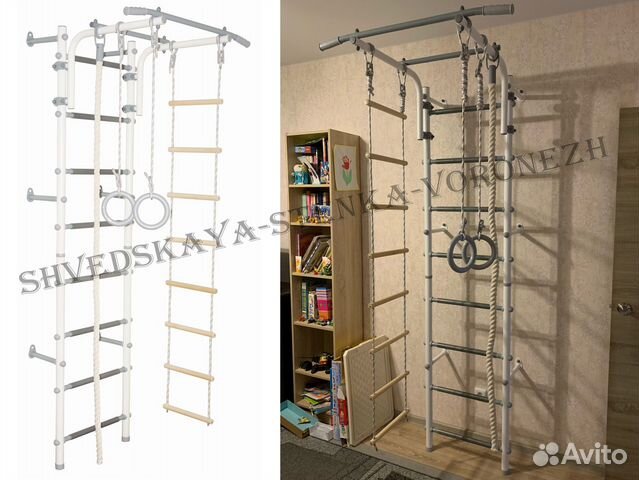 Шведская стенка детская Пристенная