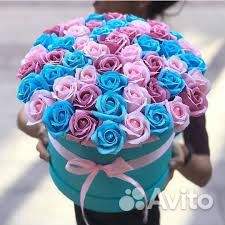 Букет из мыльных роз
