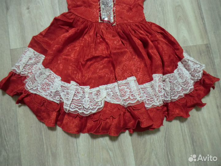 Платье для танцев -ретро 122-128см