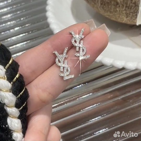 Серьги женские в стиле YSL