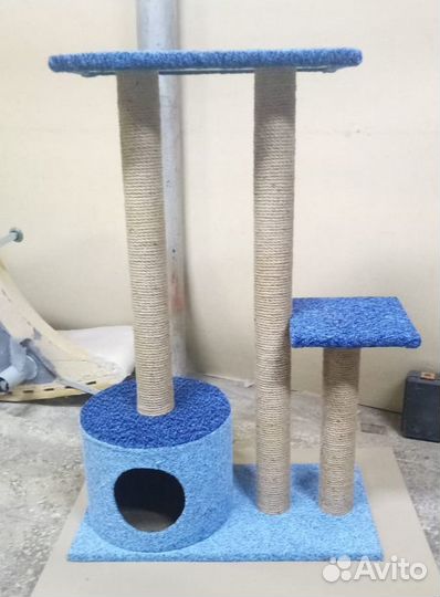 Когтеточки, столбики, игровые комплексы для кошек