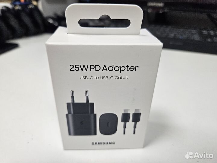 Оригинальная зарядка Samsung с кабелем Type-C