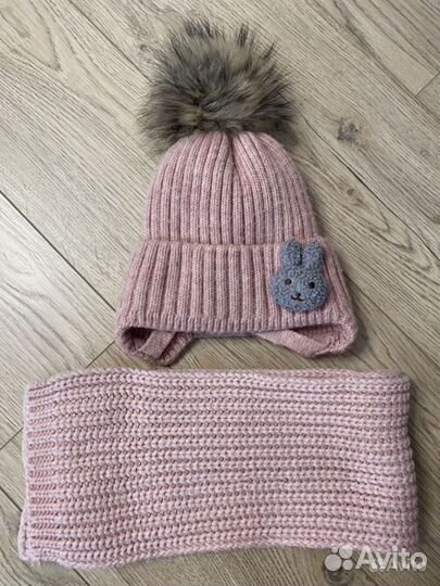 Комплект шапка, шарф