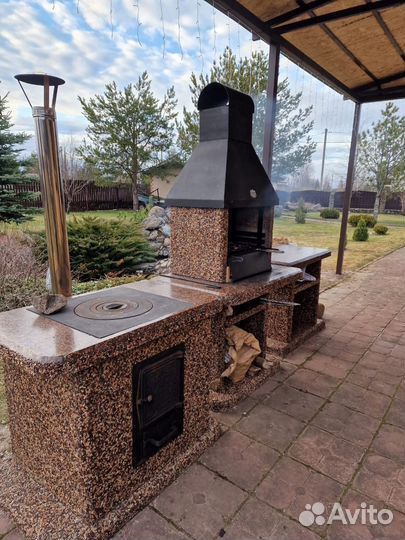 Комплекс барбекю, печь под казан, гриль, мангал