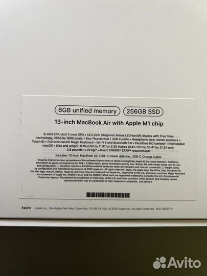 Apple MacBook air 13 2020 m1