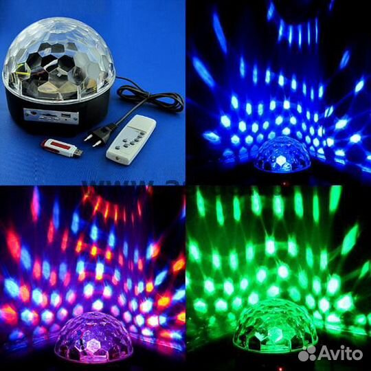 Диско-шар MP3 Led Magic (6 цветов)