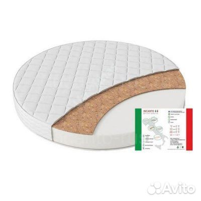 Матрас Incanto uomo 75*75 (круг, холкон, кокос)