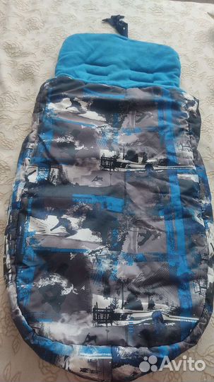 Зимний конверт в прогулочную коляску+муфта